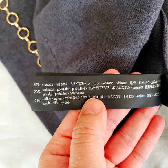 Zara Knit skirt charcoal gray - Picture 2 of 4